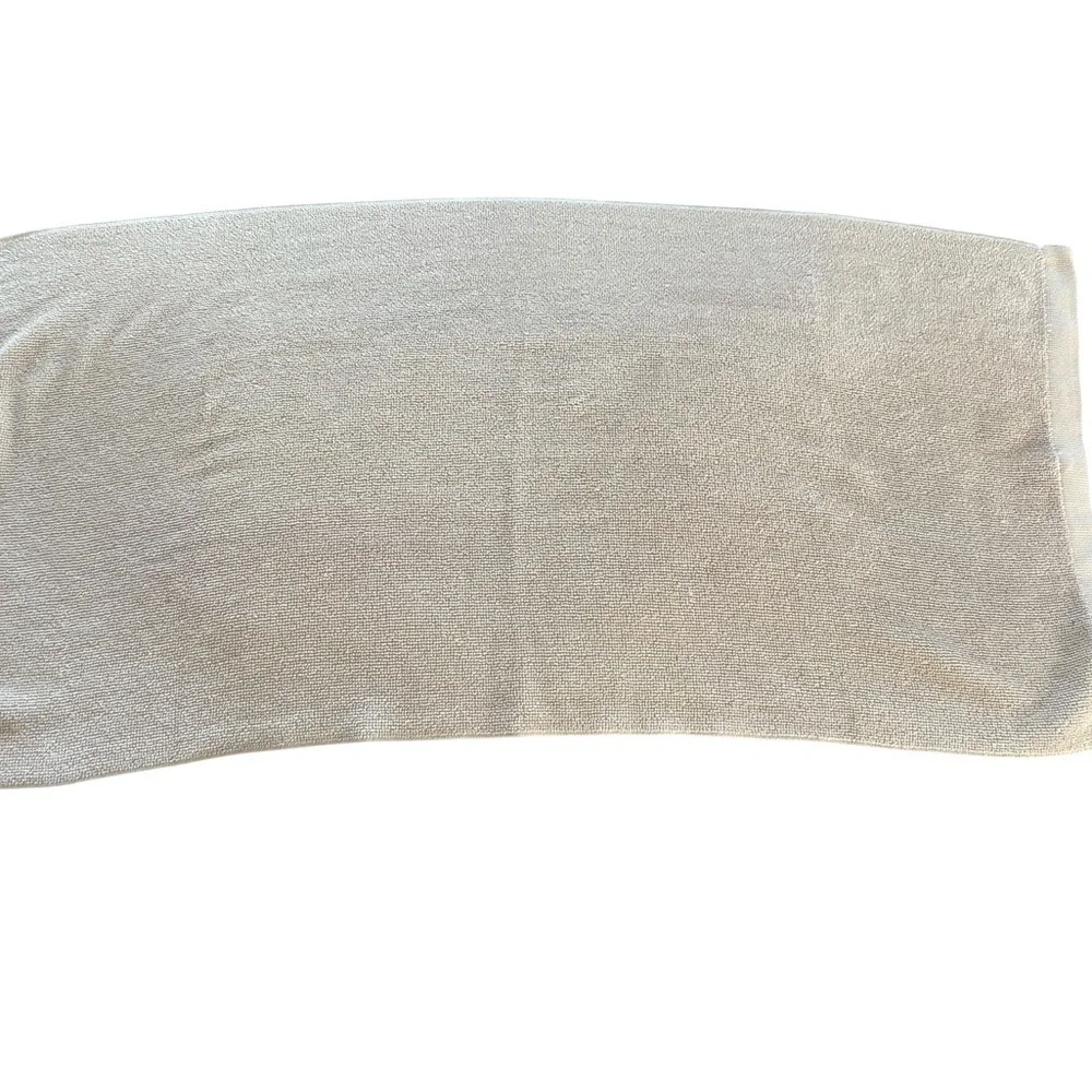 Norwex Baclock Neutral Beige Bath Hand Towels X 3 Loop Hang 28.5X13 Minimalist